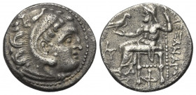 Königreich Makedonien. Alexander III. der Große (336 - 323 v. Chr.).

 Drachme (Silber). Ca. 310 - 301 v. Chr. Kolophon.
Vs: Kopf des jugendlichen ...