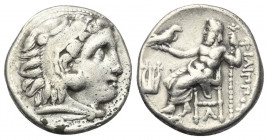 Königreich Makedonien. Philippos III. Arrhidaios (323 - 317 v. Chr.).

 Drachme (Silber). Ca. 323 - 319 v. Chr. Kolophon.
Vs: Kopf des jugendlichen...