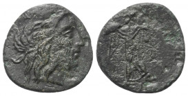 Argolis. Argos.

 Bronze. Ca. 330 - 270 v. Chr.
Vs: Kopf der Hera mit Polos rechts.
Rs: Athena mit erhobenem Speer und Schild nach links stehend....