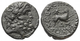 Seleukis und Pierien. Antiochia am Orontes. Pseudo-autonome Prägung.

 Bronze. 12 / 13 n. Chr. (Jahr 44).
Legat Q. Caecilius Metellus Creticus Sila...