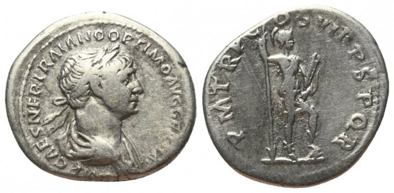 Traianus (98 - 117 n. Chr.).

 Denar (Silber). 114 - 116 n. Chr. Rom.
Vs: IMP...