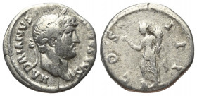 Hadrianus (117 - 138 n. Chr.).

 Denar (Silber). 127 n. Chr. Rom.
Vs: HADRIANVS AVGVSTVS. Büste mit Lorbeerkranz und Drapierung rechts.
Rs: COS II...