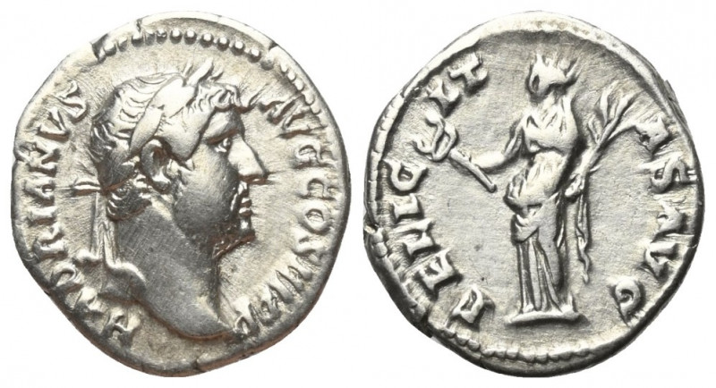 Hadrianus (117 - 138 n. Chr.).

 Denar (Silber). 134 - 138 n. Chr. Rom.
Vs: H...