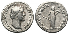 Antoninus Pius (138 - 161 n. Chr.).

 Denar (Silber). 138 n. Chr. Rom.
Vs: IMP T AEL CAES HADRI ANTONINVS. Kopf rechts.
Rs: AVG PIVS P M TR P COS ...