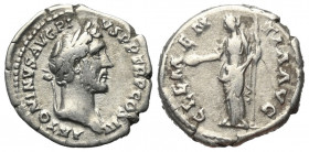 Antoninus Pius (138 - 161 n. Chr.).

 Denar (Silber). 141 n. Chr. Rom.
Vs: ANTONINVS AVG PIVS P P TR P COS III. Kopf mit Lorbeerkranz rechts.
Rs: ...