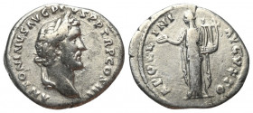 Antoninus Pius (138 - 161 n. Chr.).

 Denar (Silber). 142 n. Chr. Rom.
Vs: ANTONINVS AVG PIVS P P TR P COS III. Kopf mit Lorbeerkranz rechts.
Rs: ...
