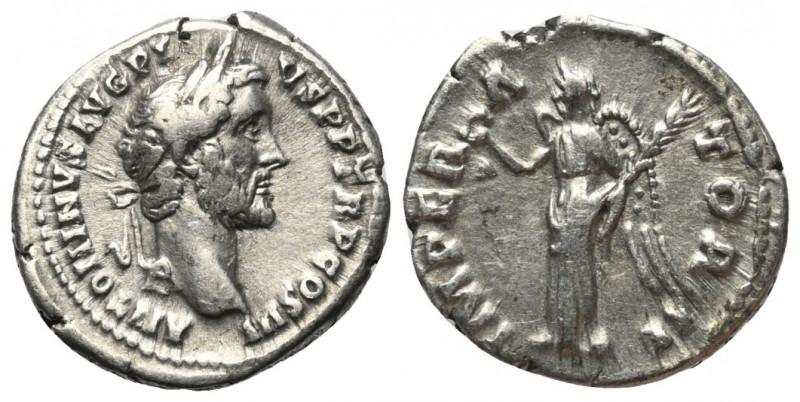 Antoninus Pius (138 - 161 n. Chr.).

 Denar (Silber). 143 n. Chr. Rom.
Vs: AN...