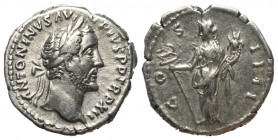 Antoninus Pius (138 - 161 n. Chr.).

 Denar (Silber). 148 - 149 n. Chr. Rom.
Vs: ANTONINVS AVG PIVS P P TR P XII. Kopf mit Lorbeerkranz rechts.
Rs...
