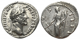 Antoninus Pius (138 - 161 n. Chr.).

 Denar (Silber). 150 - 151 n. Chr. Rom.
Vs: ANTONINVS AVG PIVS P P TR P XIIII. Kopf mit Lorbeerkranz rechts.
...