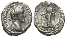 Antoninus Pius (138 - 161 n. Chr.).

 Denar (Silber). 158 - 159 n. Chr. Rom.
Vs: ANTONINVS AVG PIVS P P TR P XXII. Kopf mit Lorbeerkranz rechts.
R...