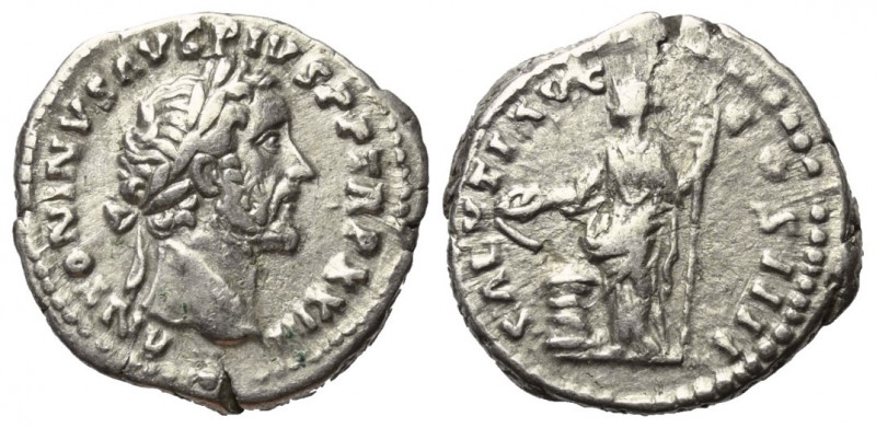 Antoninus Pius (138 - 161 n. Chr.).

 Denar (Silber). 159 - 160 n. Chr. Rom.
...