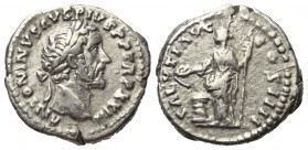 Antoninus Pius (138 - 161 n. Chr.).

 Denar (Silber). 159 - 160 n. Chr. Rom.
Vs: ANTONINVS AVG PIVS P P TR P XXIII. Kopf mit Lorbeerkranz rechts.
...