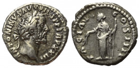Antoninus Pius (138 - 161 n. Chr.).

 Denar (Silber). 159 - 160 n. Chr. Rom.
Vs: ANTONINVS AVG PIVS P P TR P XXIII. Kopf mit Lorbeerkranz rechts.
...