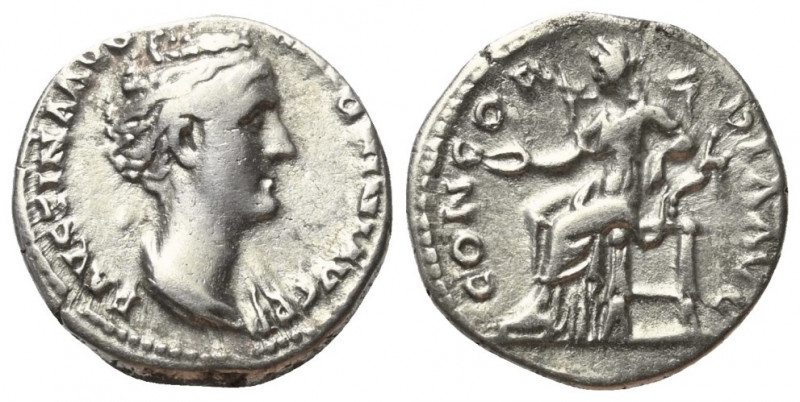 Faustina I. (gest. 141 n. Chr.).

 Denar (Silber). Nach 141 n. Chr. Rom.
Vs: ...