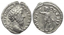 Marcus Aurelius (161 - 180 n. Chr.).

 Denar (Silber). 171 - 172 n. Chr. Rom.
Vs: M ANTONINVS AVG TR P XXVI. Kopf mit Lorbeerkranz rechts.
Rs: IMP...