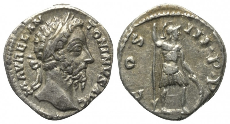Marcus Aurelius (161 - 180 n. Chr.).

 Denar (Silber). 176 - 180 n. Chr. Rom....