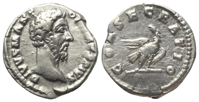 Marcus Aurelius (161 - 180 n. Chr.). Divus Marcus Aurelius.

 Denar (Silber). ...