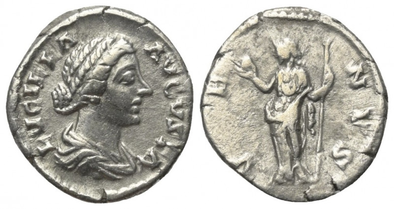 Lucilla (gest. 181 n. Chr.).

 Denar (Silber). 161 - 162 n. Chr. Rom.
Vs: LVC...