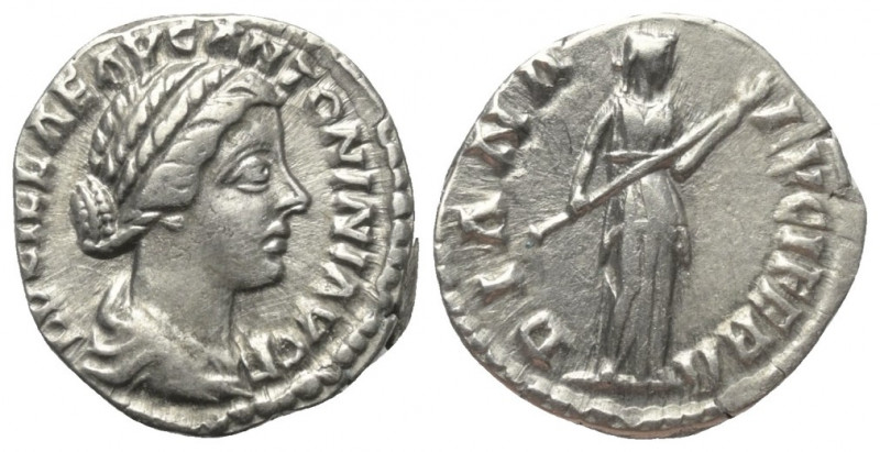 Lucilla (gest. 181 n. Chr.).

 Denar (Silber). 161 - 162 n. Chr. Rom.
Vs: LVC...