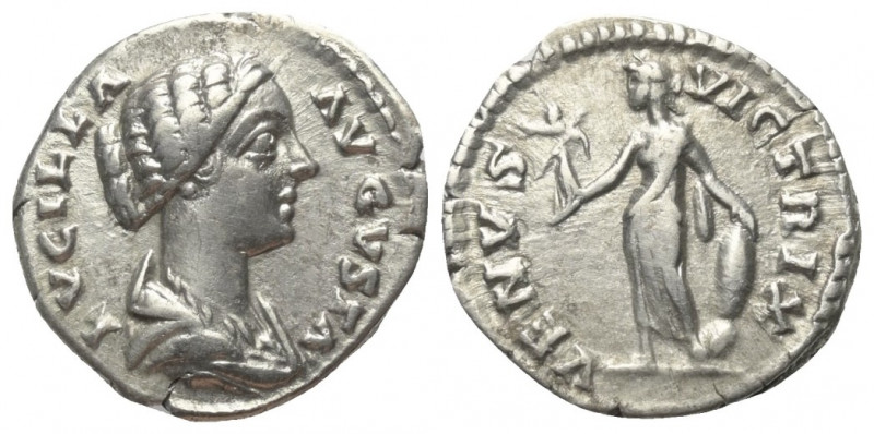 Lucilla (gest. 181 n. Chr.).

 Denar (Silber). 164 - 167 n. Chr. Rom.
Vs: LVC...