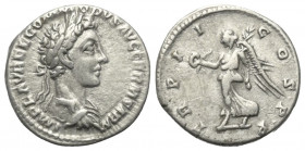 Commodus (177 - 192 n. Chr.).

 Denar (Silber). 177 n. Chr. Rom.
Vs: IMP L AVREL COMMODVS AVG GERM SARM. Büste mit Lorbeerkranz und Drapierung rech...