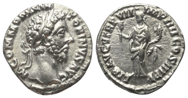 Commodus (177 - 192 n. Chr.).

 Denar (Silber). 181 - 182 n. Chr. Rom.
Vs: M ...