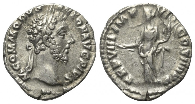 Commodus (177 - 192 n. Chr.).

 Denar (Silber). 183 n. Chr. Rom.
Vs: M COMMOD...