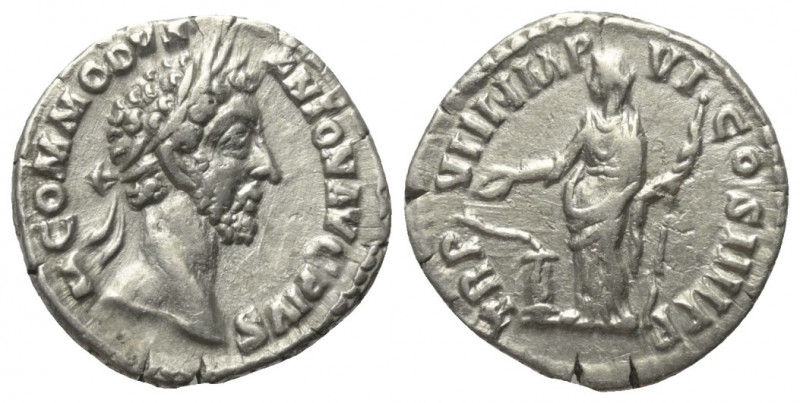 Commodus (177 - 192 n. Chr.).

 Denar (Silber). 183 n. Chr. Rom.
Vs: M COMMOD...
