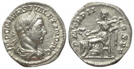 Severus Alexander (222 - 235 n. Chr.).

 Denar (Silber). 223 n. Chr. Rom.
Vs: IMP C M AVR SEV ALEXAND AVG. Büste mit Lorbeerkranz und Paludament re...