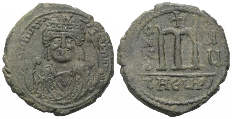 Tiberius II. Constantinus (578 - 582 n. Chr.).

 Follis (40 Nummi). 595 - 596 ...