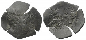 Johannes III. Ducas Vatatzes von Nicaea (1222 - 1254 n. Chr.).

 Aspron Trachy (Bronze). Magnesia.
Vs: Hl. Georgios mit Lanze und Schild frontal; i...