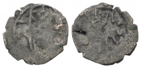 Johannes VIII. Palaeologus (1425 - 1448 n. Chr.).

 Follaro (Billon). Constantinopolis.
Vs: Stehender Christus in Mandorla en face, die Hand zum Se...