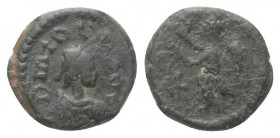 Vandalen. Anonym.

 Nummus (Kupfer). Ca. 425 - 455 n. Chr.
Pseudokaiserlicher Nummus im Namen von Valentinian III. 
Vs: DN VALEN... Drapierte und ...