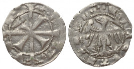 Tirol - Grafschaft. Meinhard II. (1271 - 1295).

 Zwainziger (Silber).
Vs: ME-IN-AR-DVS um Doppelkreuz.
Rs: + COMES (Stern) TIROL um Adler.

18 ...