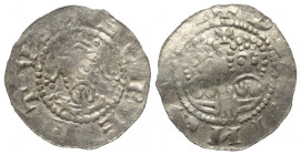 Niederlande. Friesland - Grafschaft. Egbert II. (1068 - 1090).

 Denar (Silber).
Vs: + EGBERTVS. Bärtiger Kopf des Kaisers mit Krone en face.
Rs: ...