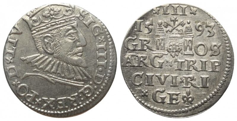 Polen. Königreich. Sigismund III. Wasa (1587 - 1632).

 Dreigröscher (Silber)....