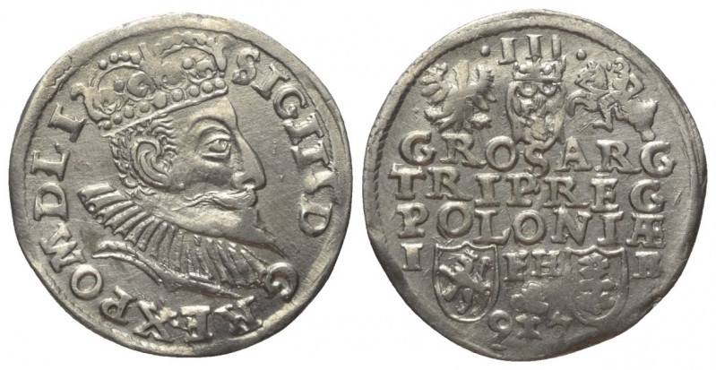 Polen. Königreich. Sigismund III. Wasa (1587 - 1632).

 Dreigröscher (Silber)....