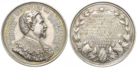 Deutschland. Bayern. Ludwig II. (1864 - 1886).

 Silbermedaille. 1882.
Auf die 300-Jahrfeier der Universität Würzburg.

Vs: Brustbild im Hermelin...