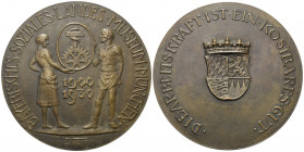 Industrie und Handel.

 Medaille (Bronze). 1930.
Bayerisches Soziales Landes-Museum München (Dasio); mit Etui. 

Vs: Arbeiterin und Arbeiter eine...