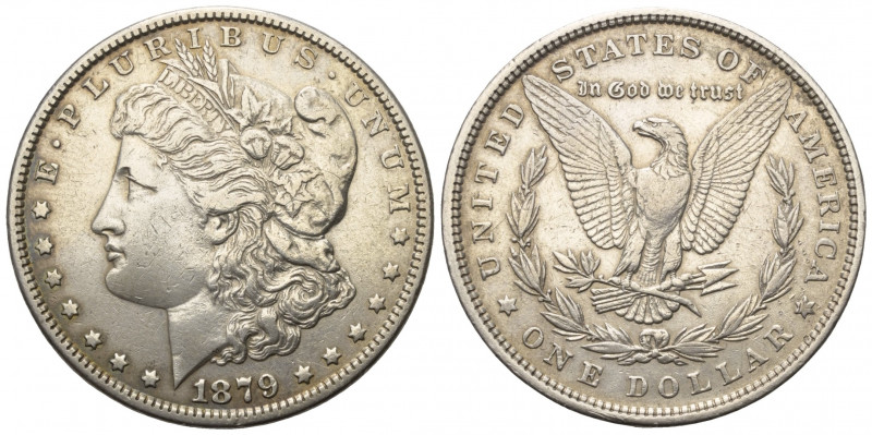Nordamerika. USA.

 1 Dollar (Silber). 1879. Philadelphia.
Morgandollar.

V...