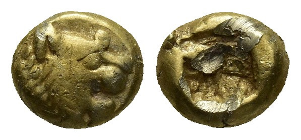 KINGS of LYDIA. temp. Alyattes – Kroisos. Circa 620/10-550/39 BC. EL Hemihekte –...