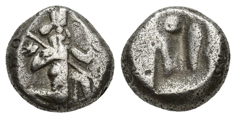 ACHAEMENID PERSIA. Darius I-Xerxes II (ca. 5th century BC). AR siglos (14.1mm, 5...