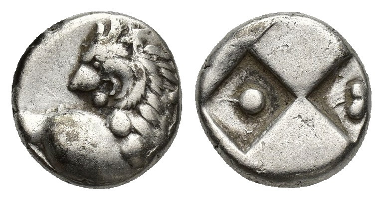 THRACE, Chersonesos. Circa 386-338 BC. AR Hemidrachm (11.1mm, 2.5g). Forepart of...