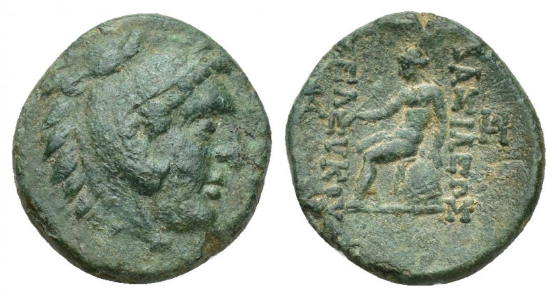 SELEUKID KINGS OF SYRIA. Seleukos II Kallinikos (246-226 BC) AE 16.3mm 3.9g Sard...