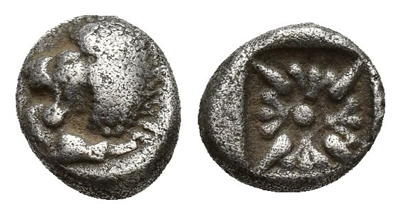 Miletos AR Obol, c. 525-475 BC Miletos, Ionia. AR Obol 7.8mm. 1.1 g. c. 525-475 ...