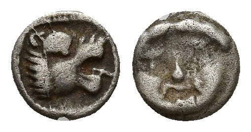PAMPHYLIA. Aspendos. Obol (Circa 460-360 BC). 0.5g 7.6mm Obv: Facing gorgoneion,...