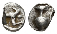 PAMPHYLIA. Aspendos. Circa 465-430 BC. Obol (Silver, 7.5 mm, 0.9 g). Amphora. Rev. Triskeles within incuse square.