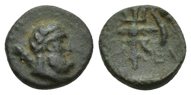 PISIDIA, Selge. 2nd-1st century BC. Æ (13.7mm, 2.4 g). Head of Herakles right, c...