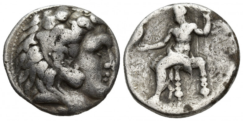 Macedonia, Alexander III The Great, 336-323 BC; tetradrachm, 16.7g 25mm. Obv: He...