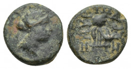 Greek Coins 1.8g 11.7mm Obv: Female head right. Rev: ?